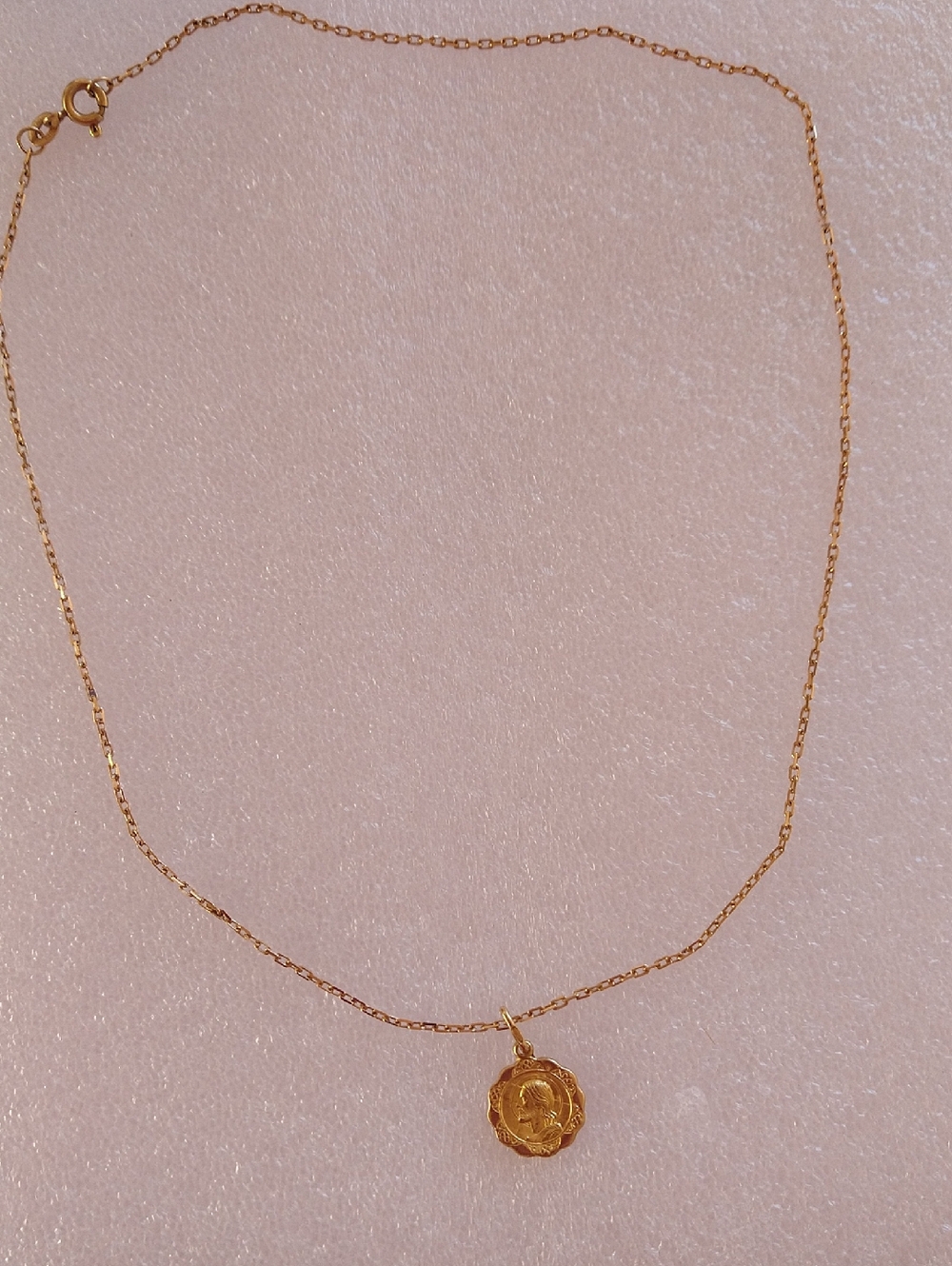 14K Religious necklace with Pendant